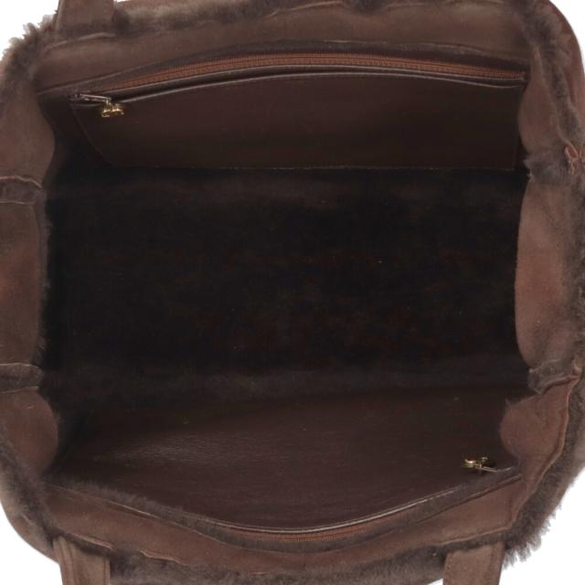 シャネル ハンドバッグ ムートン ブラウン レディース CHANEL 中古 R&K