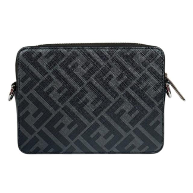 フェンディ スクエアFF カメラケース ショルダーバッグ レザー 7M0357 AFF2 F0GXN ブラック メンズ FENDI 中古 R&Kリサイクルキング_2