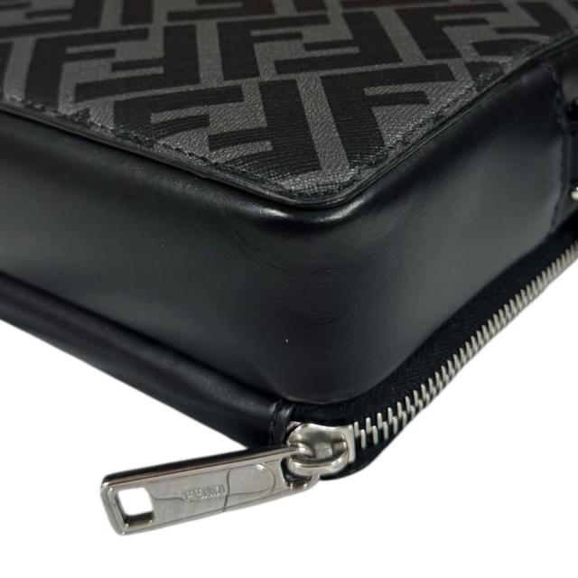 フェンディ スクエアFF カメラケース ショルダーバッグ レザー 7M0357 AFF2 F0GXN ブラック メンズ FENDI 中古 R&Kリサイクルキング_8
