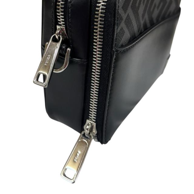 フェンディ スクエアFF カメラケース ショルダーバッグ レザー 7M0357 AFF2 F0GXN ブラック メンズ FENDI 中古 R&Kリサイクルキング_9