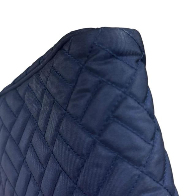 プラダ キルティング ショルダーバッグ ナイロン ネイビー レディース