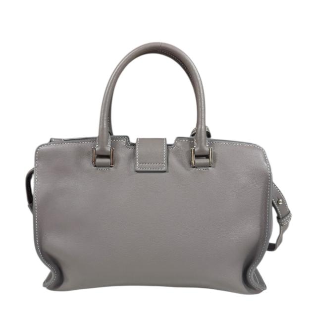 サンローラン ベイビーカバス ショルダーバッグ レザー 424868 グレー レディース SAINT LAURENT 中古 R&Kリサイクルキング_2