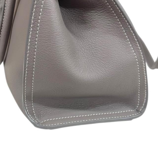 サンローラン ベイビーカバス ショルダーバッグ レザー 424868 グレー レディース SAINT LAURENT 中古 R&Kリサイクルキング_6