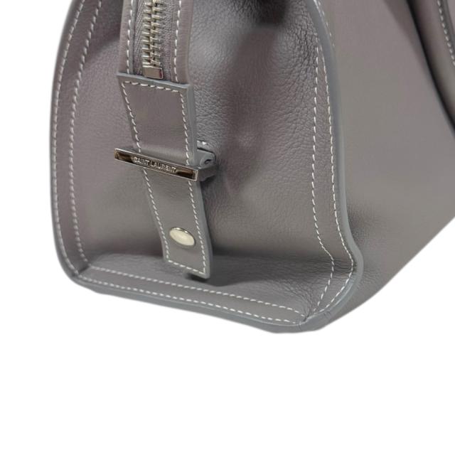 サンローラン ベイビーカバス ショルダーバッグ レザー 424868 グレー レディース SAINT LAURENT 中古 R&Kリサイクルキング_7