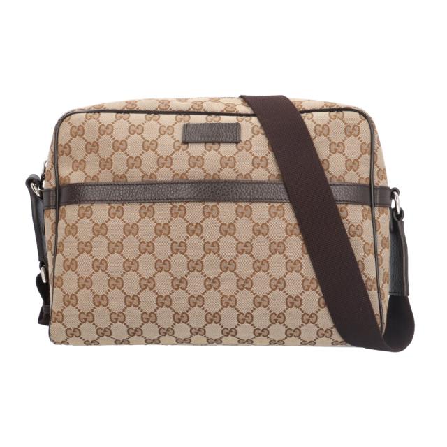 グッチ ショルダーバッグ GGキャンバス 449173 ベージュ メンズ GUCCI  中古 R&Kリサイクルキング