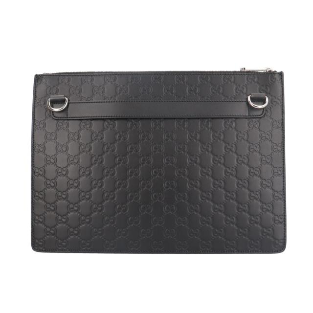 グッチ グッチシマ ショルダーバッグ レザー 429004 ブラック メンズ