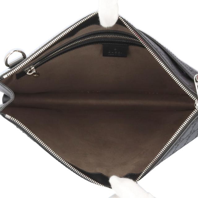 グッチ グッチシマ ショルダーバッグ レザー 429004 ブラック メンズ