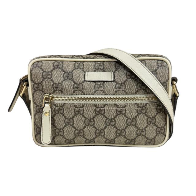 グッチ GGスプリーム ショルダーバッグ GGスプリームキャンバス 201447 ベージュ レディース GUCCI  中古 R&Kリサイクルキング