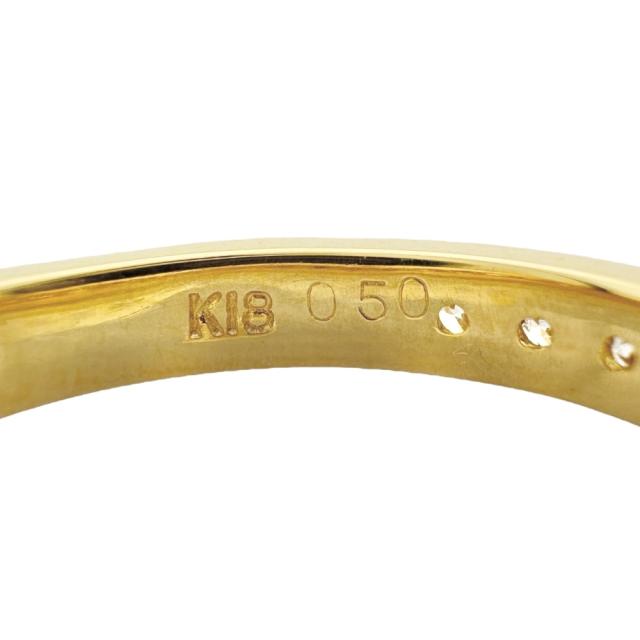 リング 指輪 10号 18金 K18イエローゴールド ダイヤモンド レディース 中古 R&Kリサイクルキング_4