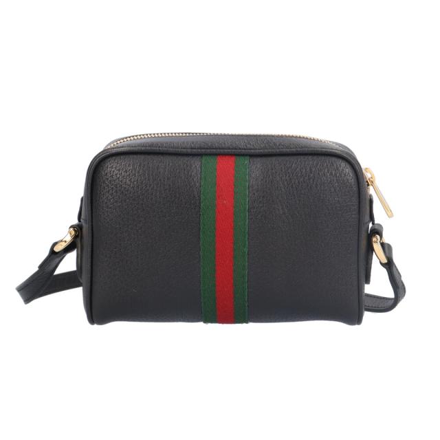 グッチ ミニバッグ シェリーライン ショルダーバッグ レザー 517350 ネイビー レディース GUCCI  中古 R&Kリサイクルキング グッチ ミニバッグ シェリーライン ショルダーバッグ レザー 517350