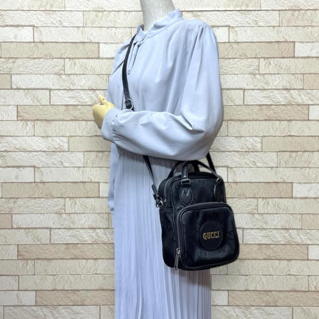 グッチ オブ　ザ　グリット ショルダーバッグ ナイロン 625850 ブラック ユニセックス GUCCI 中古 R&Kリサイクルキング_1