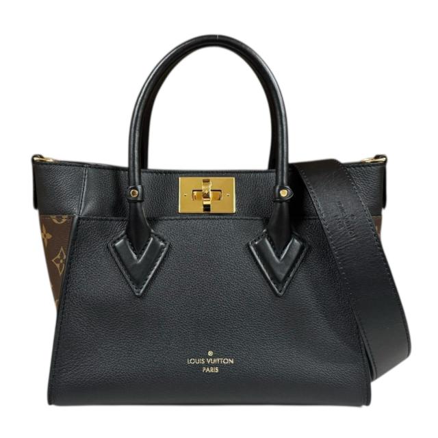 ルイヴィトン オンマイサイドPM ショルダーバッグ レザー M57728 ブラック レディース LOUIS VUITTON  中古 R&Kリサイクルキング