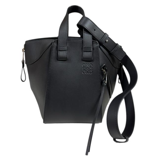 ロエベ ハンモックバッグ コンパクト ショルダーバッグ A538H13X10 ブラック レディース LOEWE  中古 R&Kリサイクルキング