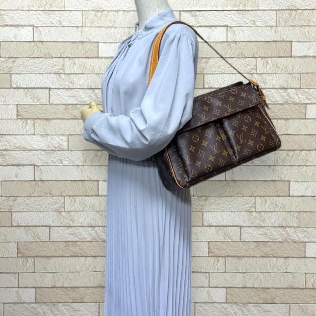 ルイヴィトン ヴィバシテGM モノグラム ショルダーバッグ モノグラムキャンバス M51163 ブラウン レディース LOUIS VUITTON 中古 R&Kリサイクルキング_1