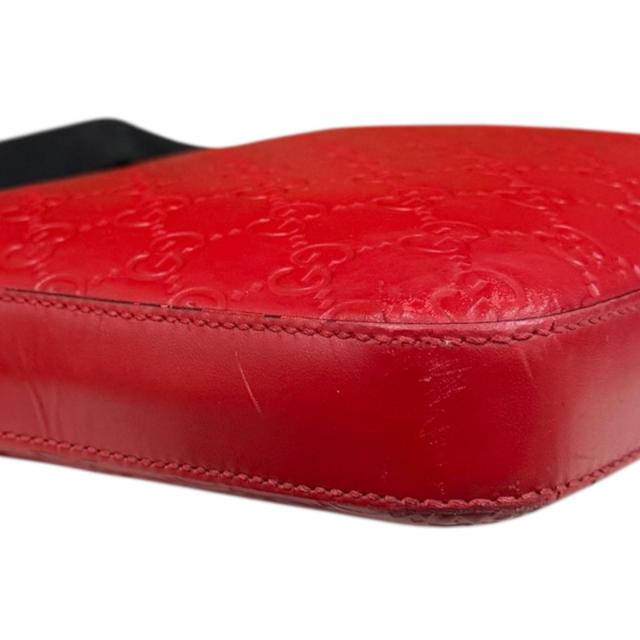 グッチ メッセンジャーバッグ グッチシマ ショルダーバッグ レザー