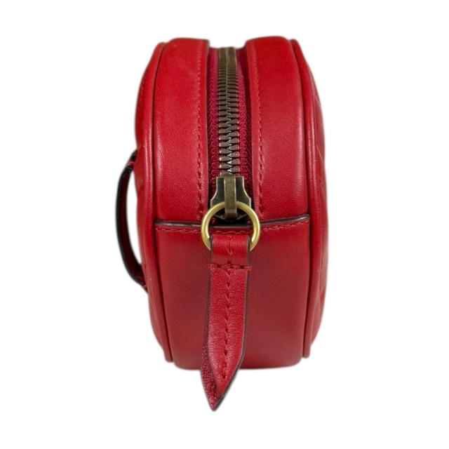 グッチ GGマーモント ウエストバッグ レザー 476434 レッド レディース GUCCI 中古 R&Kリサイクルキング_4