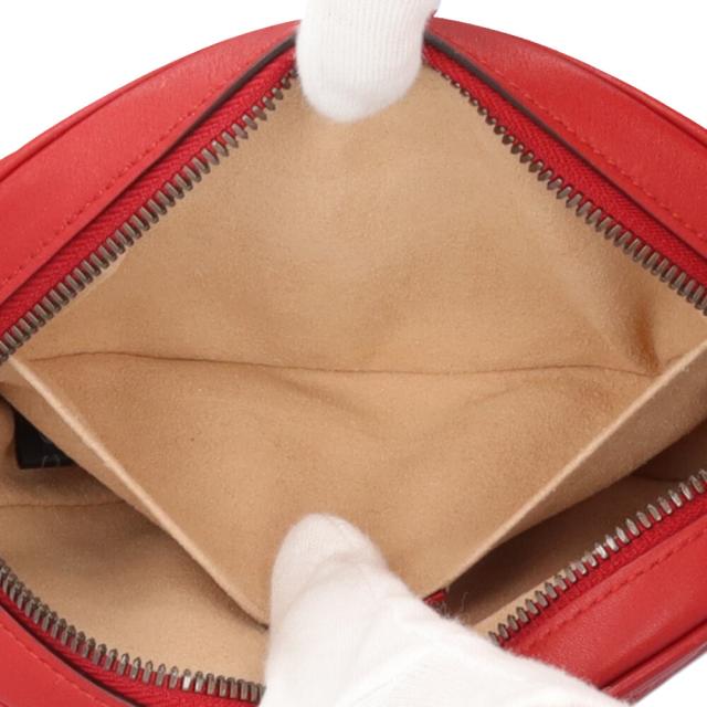 グッチ GGマーモント ウエストバッグ レザー 476434 レッド レディース GUCCI 中古 R&Kリサイクルキング_9