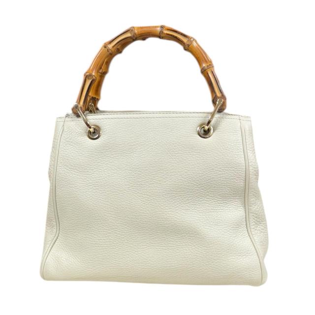 グッチ バンブー ショルダーバッグ レザー 336032 ホワイト レディース GUCCI 中古 R&Kリサイクルキング_2