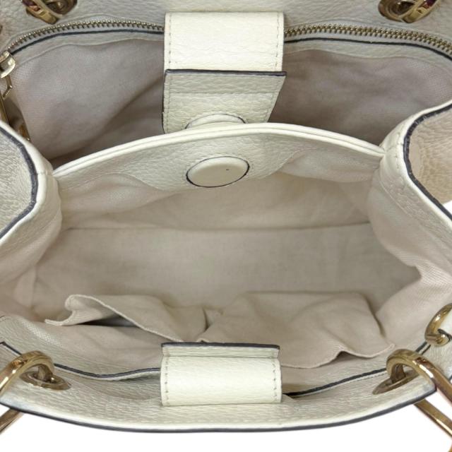 グッチ バンブー ショルダーバッグ レザー 336032 ホワイト レディース GUCCI 中古 R&Kリサイクルキング_6