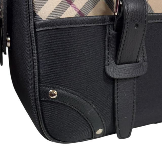 バーバリー ノバチェック ハンドバッグ キャンバス ブラック レディース BURBERRY 中古 R&Kリサイクルキング_6