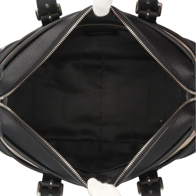 バーバリー ノバチェック ハンドバッグ キャンバス ブラック レディース BURBERRY 中古 R&Kリサイクルキング_5