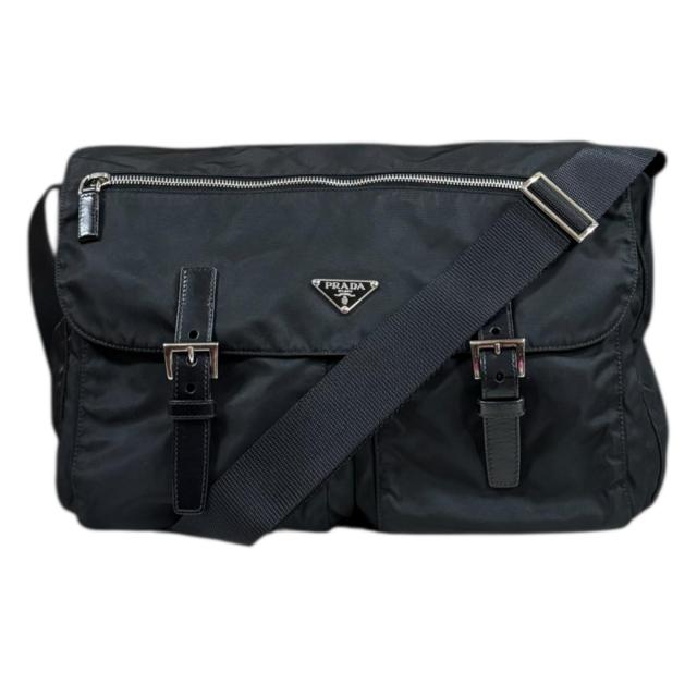 プラダ メッセンジャーバッグ ショルダーバッグ ナイロン BT1738 ブラック ユニセックス PRADA  中古 R&Kリサイクルキング