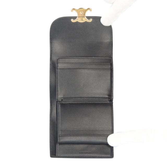 セリーヌ スモールフラップウォレット トリオンフ 三つ折り財布 レザー