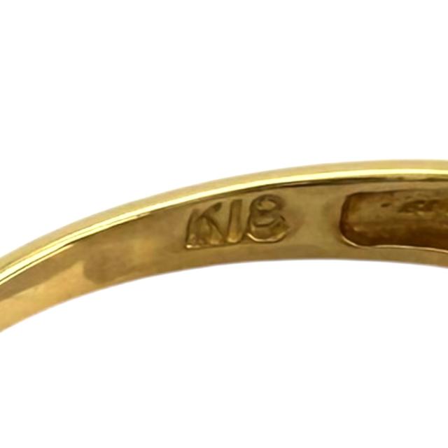 リング 指輪 10号 18金 K18イエローゴールド ダイヤモンド レディース 中古 R&Kリサイクルキング_4