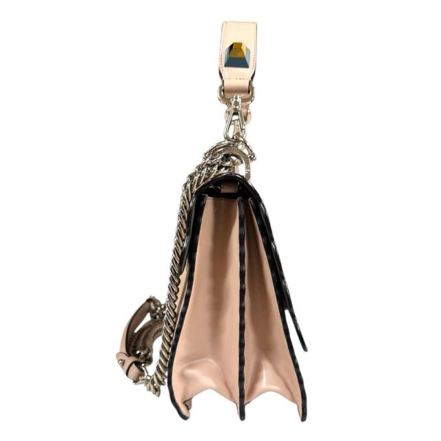 フェンディ キャナイ ショルダーバッグ レザー 8BT283 ピンク