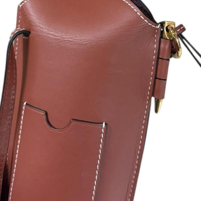 ロエベ ゲートポケット アナグラム ショルダーバッグ レザー ブラウン レディース LOEWE 中古 R&Kリサイクルキング_6