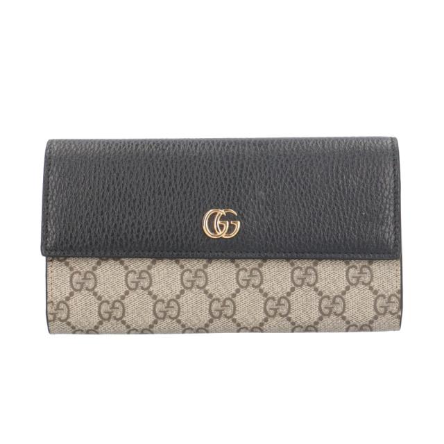 グッチ コンチネンタルウォレット GGスプリーム 長財布 GGスプリームキャンバス 456116 レディース GUCCI  中古 R&Kリサイクルキング