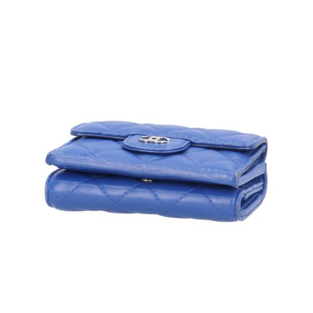 シャネル マトラッセ 三つ折り財布 ラムスキン レディース CHANEL 中古 R&Kリサイクルキング_3