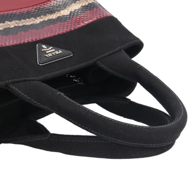 プラダ カナパトートSS ショルダーバッグ キャンバス 1BG439 マルチカラー レディース PRADA 中古 R&Kリサイクルキング_14