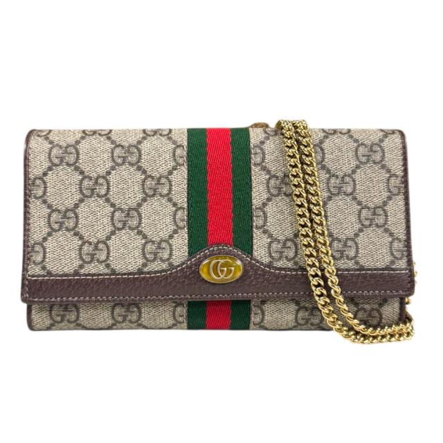 グッチ オフィディア ショルダーバッグ GGスプリームキャンバス 546592 ベージュ レディース GUCCI  中古 R&Kリサイクルキング