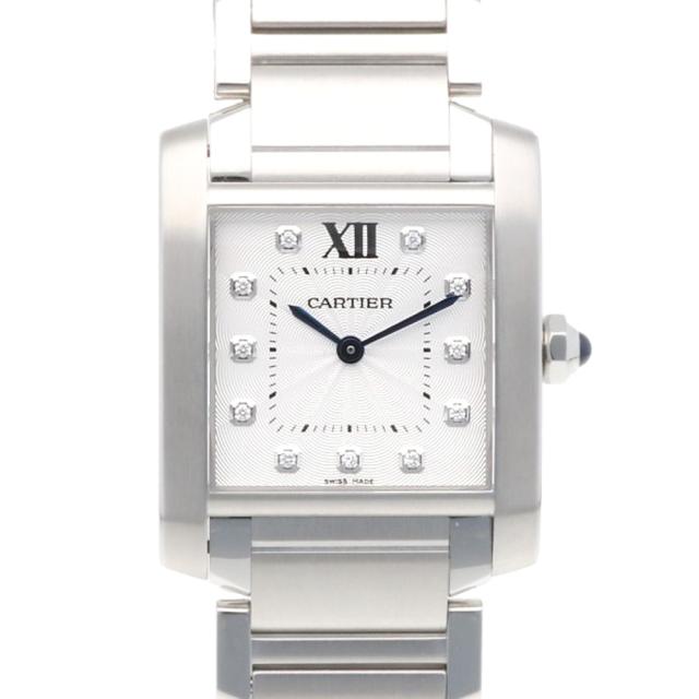 カルティエ タンクフランセーズ MM 腕時計 時計 ステンレススチール 3751 クオーツ レディース 1年保証 CARTIER 中古 R&Kリサイクルキング 292,050円