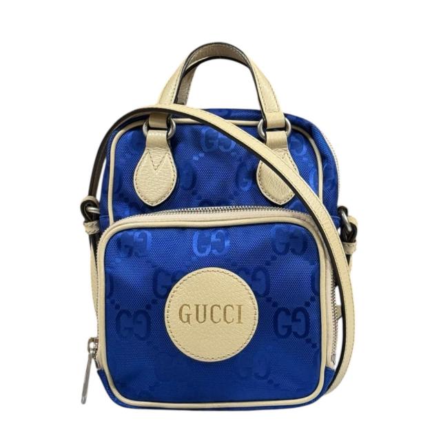 グッチ オブザグリッド ショルダーバッグ ナイロン 625850 ブルー ユニセックス GUCCI  中古 R&Kリサイクルキング