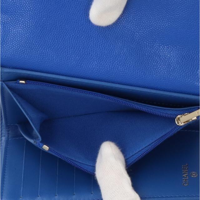 シャネル マトラッセ 三つ折り財布 キャビアスキン AP0232 レディース CHANEL 中古 R&Kリサイクルキング