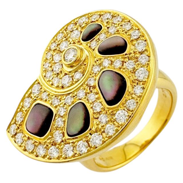 タサキ リング 指輪 12号 18金 K18イエローゴールド シェル レディース TASAKI  中古 R&Kリサイクルキング