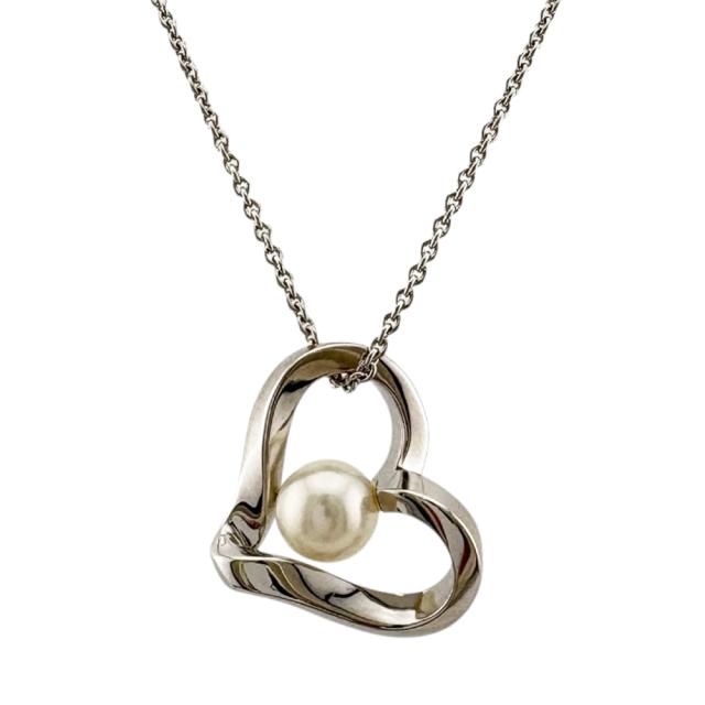 ミキモト ネックレス 18金 K18ホワイトゴールド パール レディース MIKIMOTO  中古 R&amp;Kリサイクルキング