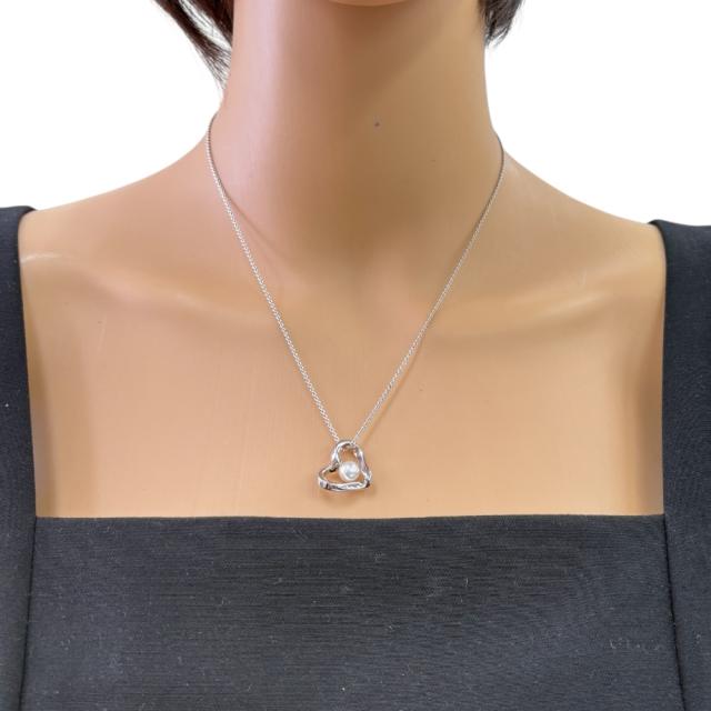 ミキモト ネックレス 18金 K18ホワイトゴールド パール レディース MIKIMOTO  中古 R&amp;Kリサイクルキング_1