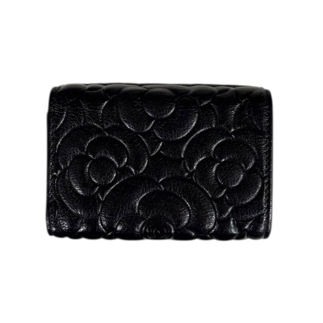 シャネル スモールフラップウォレット カメリア 三つ折り財布 レザー レディース CHANEL 中古 R&Kリサイクルキング_1