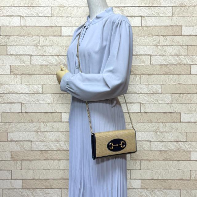グッチ ホースビット1955 ショルダーバッグ レザー 621888 ベージュ レディース GUCCI 中古 R&Kリサイクルキング_1
