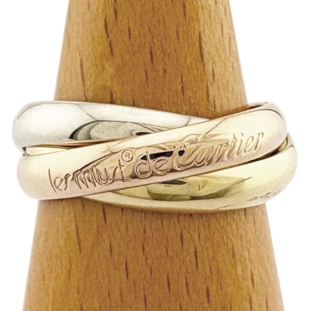 カルティエ トリニティ リング 指輪 14号 18金 K18イエローゴールド レディース CARTIER  中古 R&amp;Kリサイクルキング
