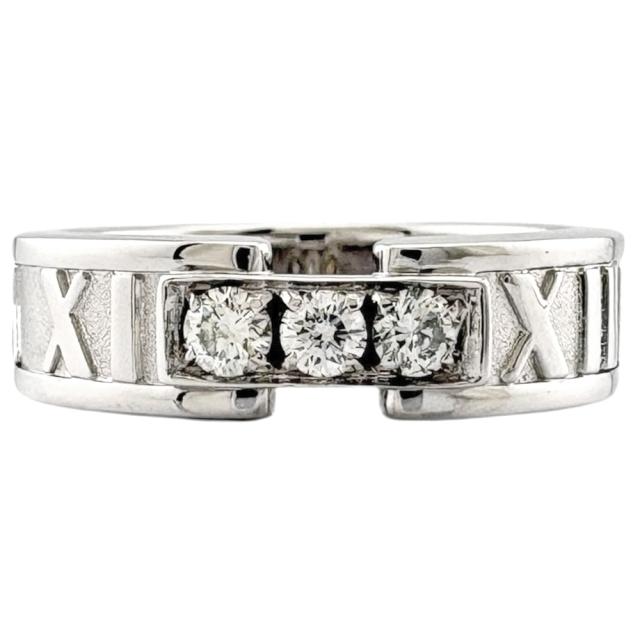 ティファニー アトラス ダイヤモンド リング 指輪 11.5号 18金 K18ホワイトゴールド ダイヤモンド レディース TIFFANY&amp;Co.  中古 R&amp;Kリサイクルキング_2
