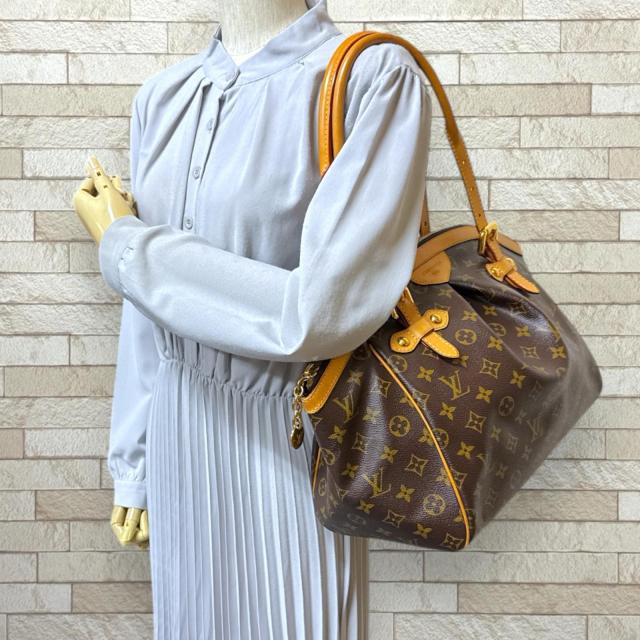 ルイヴィトン ティヴォリGM モノグラム トートバッグ モノグラムキャンバス M40144 ブラウン レディース LOUIS VUITTON 中古 R&Kリサイクルキング_1