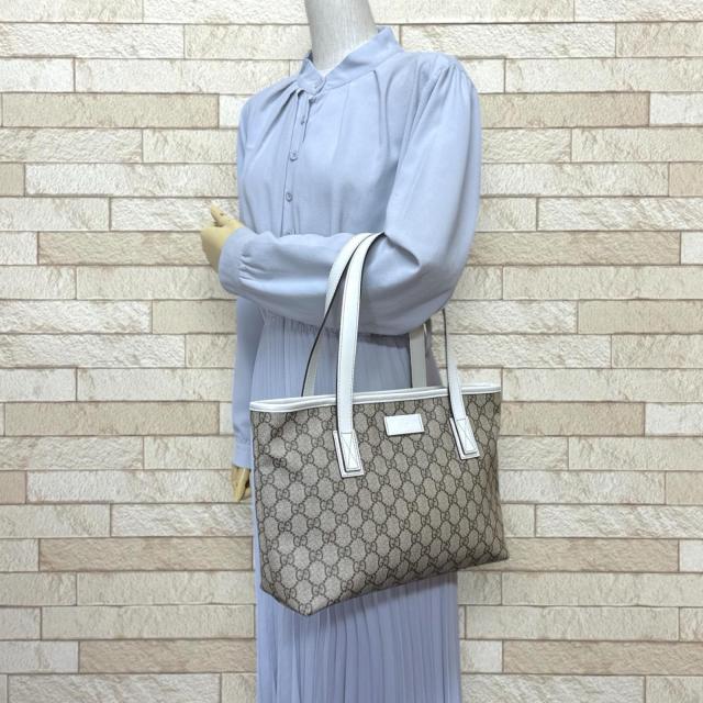 グッチ GGスプリーム トートバッグ GGスプリームキャンバス 211138 ベージュ レディース GUCCI 中古 R&Kリサイクルキング