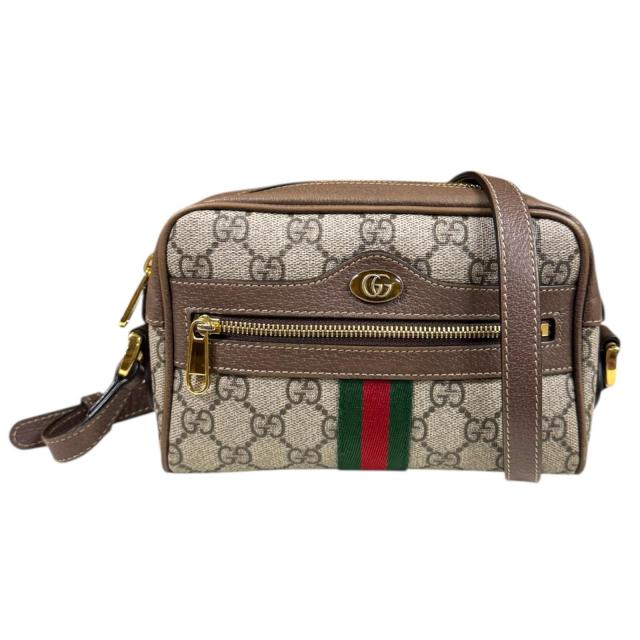 グッチ ミニバッグ オフィディア ショルダーバッグ GGスプリームキャンバス 517350 ベージュ レディース GUCCI  中古 R&Kリサイクルキング