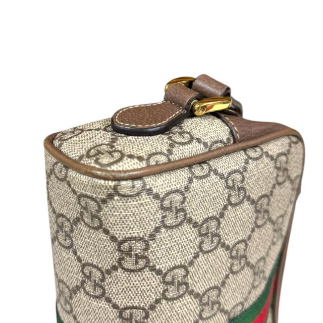 グッチ ミニバッグ オフィディア ショルダーバッグ GGスプリームキャンバス 517350 ブラウン レディース GUCCI  中古 GUCCI（グッチ） ミニバッグ オフィディア ショルダーバッグ GG