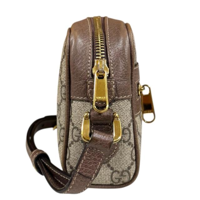 グッチ ミニバッグ オフィディア ショルダーバッグ GGスプリームキャンバス 517350 ブラウン レディース GUCCI  中古 GUCCI（グッチ） ミニバッグ オフィディア ショルダーバッグ GG