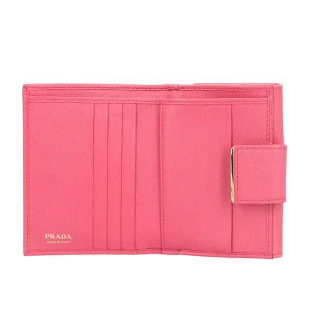 プラダ サフィアーノ 二つ折り財布 レザー 1MH523 レディース PRADA 中古 R&Kリサイクルキング_4